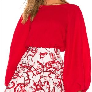 NWT: C/MEO: comes in waves top in red